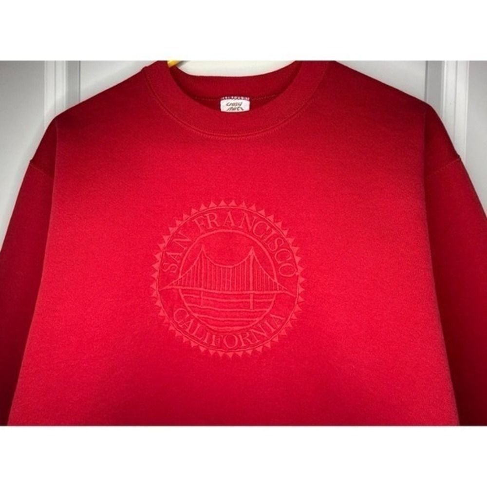 Vintage 80's San Francisco California Golden Gate Bridge Embroidered Sweatshirt